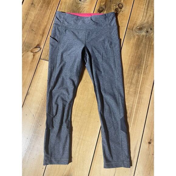 Lululemon Women's Grey color block leggings. RN 106259. CA 35801. Size 4. yoga - Picture 1 of 5